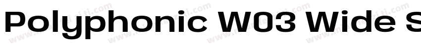 Polyphonic W03 Wide SemiBold字体转换